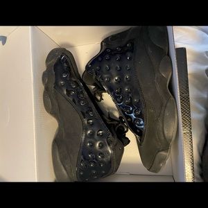 Black suede Jordan 13’s